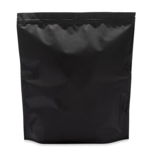 1 LB Mylar Bag - Black & Clear (Single)