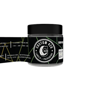 Pre-Labeled - Clear 3oz V2 Glass Jars with CR Lids (120 Qty)