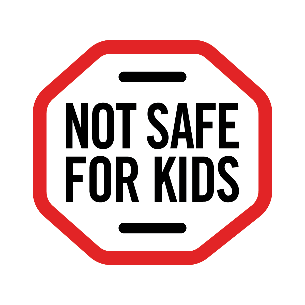 Not Safe for Kids Optional Logo