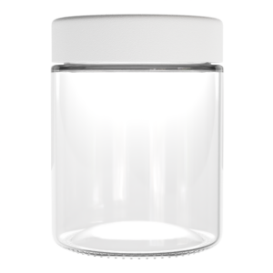 18oz V2 Glass Jar with White Lids (24 Qty)